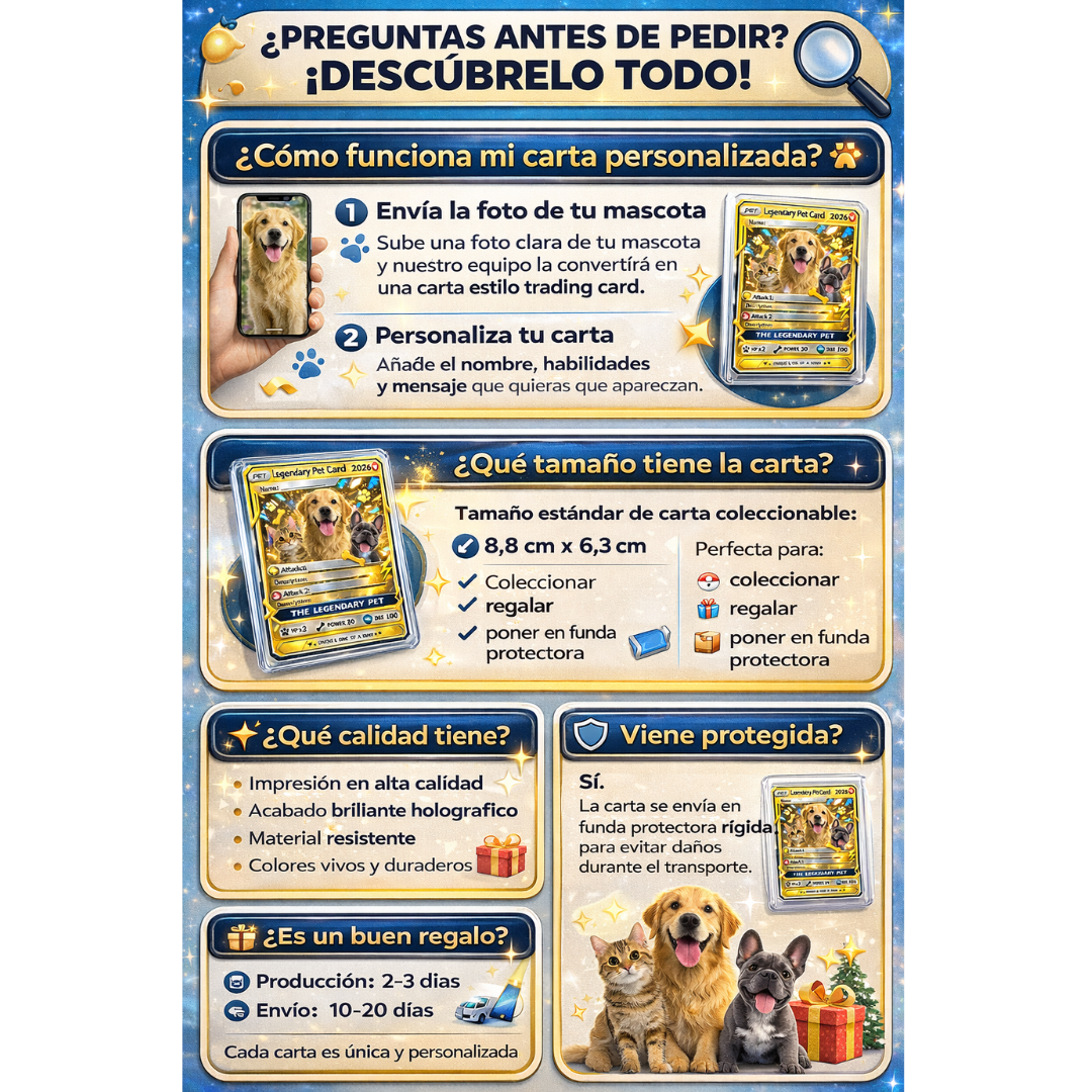 Carta Legendaria de tu Mascota